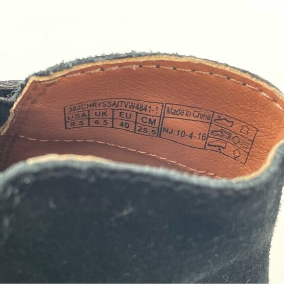 Vionic Chrysaa perforated design peep toe bootie decorative buckles side zip 8.5 - Picture 2 of 9